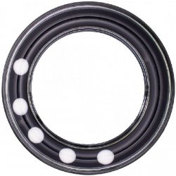 Profibaby Chrastítko kroužek plast 8cm černobílé