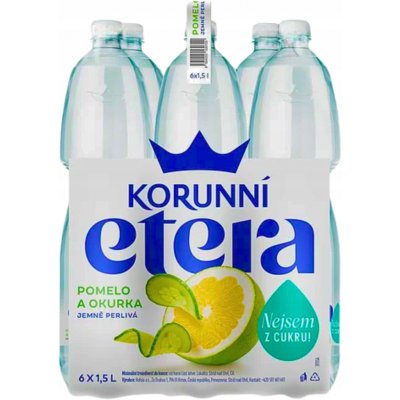 Korunní Etera Pomelo & Okurka 6 x 1,5 l – Hledejceny.cz