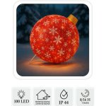 Pro-Tech shop Světelná vánoční koule LED 60cm 100 diod červená 69822 – Hledejceny.cz