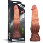 LoveToy 9,5" Dual Layered Platinum Silicone Cock – Zboží Dáma