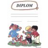 Diplomy Diplom: Děti a psík / formát A4 karton silný