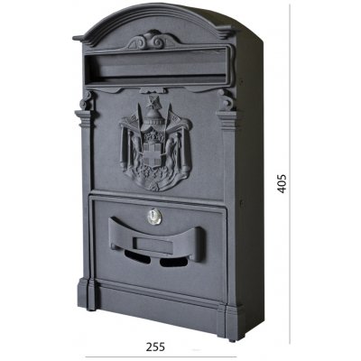 Poštovní schránka H 405 x L 255 x W 90 mm – Sleviste.cz