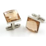 Amparo Miranda manžetové knoflíčky Honey Crystal – Zboží Dáma