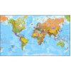 Excart Maps Svět - nástěnná politická mapa 195 x 120cm (ČESKY) Varianta: bez rámu v tubusu, Provedení: papírová mapa