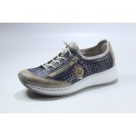 Rieker polobotky N5596-14 modrá – Zboží Dáma
