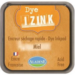 Aladine razítkovací inkoust IZINK DYE 8 x 8cm žlutá medová