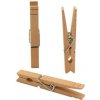 Šňůra a provázek TORO Dřevěné kolíčky na prádlo 24ks březové 7,2cm