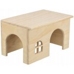 Trixie Dřevěný domek s rovnou střechou pro morčata 28 x 16 x 18 cm – Hledejceny.cz