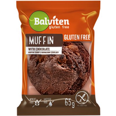 Balviten Muffin tmavý s kousky čokolády bez lepku 65 g – Zboží Dáma