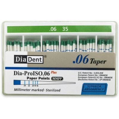 DiaDent Papírové Čepy MMPP 06Taper ISO35 100 ks – Hledejceny.cz