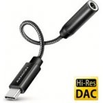 AXAGON ADA-HC, USB-C na 3.5mm jack - Hi-Res DAC audio adaptér, 384kHz/32bit, stereo ADA-HC – Zboží Živě