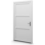 Aluplast jednokřídlové hlavní vchodové dveře bílé 07 Levé 100 x 200 cm – Hledejceny.cz