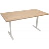 ZLKL Kancelářský stůl 1350 x 800 mm P00265-14 buková spárovka/bílý