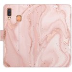 Pouzdro iSaprio Flip s kapsičkami na karty - RoseGold Marble Samsung Galaxy A40 – Zbozi.Blesk.cz