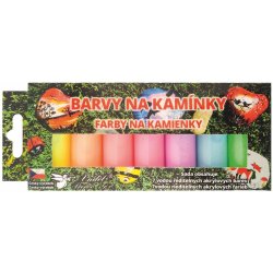 Kreativ Colour Barvy na kamínky akrylové svítící sada 7 vodou ředitekných barev x 15 g