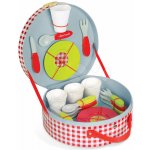 Janod Picnik Hamper 06524 dřevěný set nádobí v kufříku 21 doplňků – Zboží Mobilmania