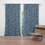 Sablio Závěs Růžové malované lístky: 2ks 140x250cm – Hledejceny.cz
