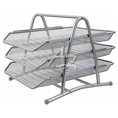 Kovový trojbox CONCORDE, stříbrný – Zboží Dáma