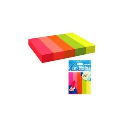 Samolepící bloček 15x75 neon - 5x100listů – Hledejceny.cz