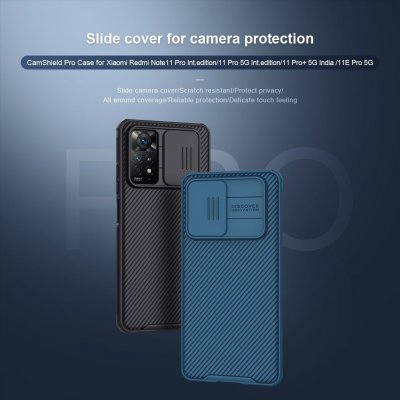 Pouzdro Nillkin CamShield PRO Xiaomi Redmi Note 11 Pro/11 Pro 5G černé – Zboží Mobilmania