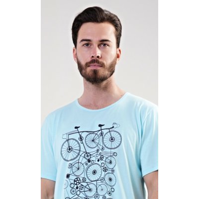 Kolo pánské pyžamo krátké mentolové – Zboží Dáma