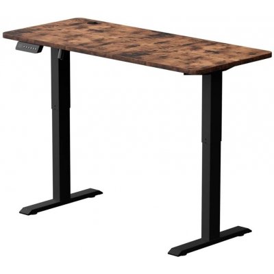 Milagro | Výškově nastavitelný psací stůl LEVANO 140x60 cm dřevo/černá | MI2341