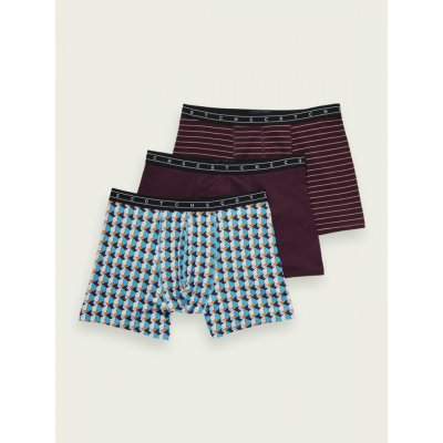 Scotch & Soda pánské vícebarevné boxerky 3 kusy v balení