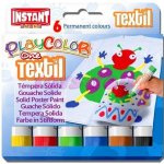Playcolor tuhé temperové barvy na textil 6 kusů – Zboží Mobilmania