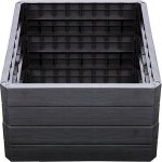 Garantia Vyvýšený záhon Modul Ergo Quadro M wood 80 x 60cm hnědo - šedý 1156 – Zboží Mobilmania