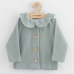 New Baby Kojenecký kabátek na knoflíky Luxury clothing Oliver šedý – Zboží Mobilmania