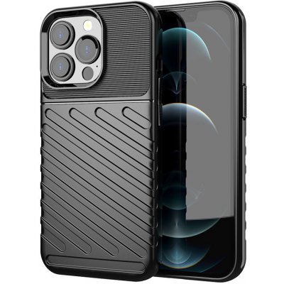 Pouzdro Beweare Thunder carbon iPhone 13 Pro - černé