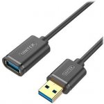 Unitek Y-C458GBK prodlužovací USB 3.0 AM-AF, 1.5m, černý – Zbozi.Blesk.cz