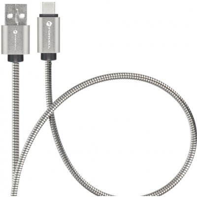 Forcell C234 USB A na typ C Qc4.0A 3A 66W 2m stříbrný – Zboží Živě