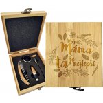 Sablio Dárková sada na víno Moje máma je ta nejlepší: 147×168×49 mm – Hledejceny.cz