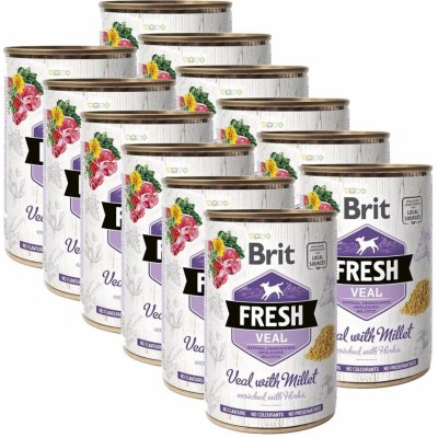Brit Fresh Veal with Millet 12 x 400 g – Zboží Mobilmania