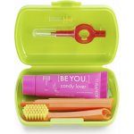 Curaprox Travel set zelený 2 ks zubních kartáčků + zubní pasta 10 ml dárková sada – Hledejceny.cz