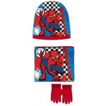 Sun City Chlapecký zimní set čepice , nákrčník, rukavice Spiderman Marvel červený – Zboží Dáma