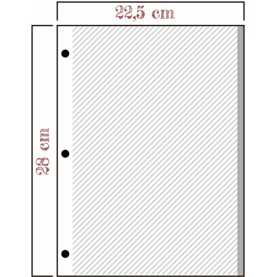 Poldom Náhradní listy pro alba 3 otvory 22,5x28 – Zbozi.Blesk.cz