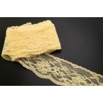 Silonová krajka - žlutá - šířka 4,5 cm – Zboží Dáma