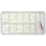 Ráj nehtů nehtové tipy krátké bílé vel.0-9 sada 100 ks – Zboží Dáma