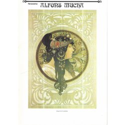 Alfons Mucha Emerald plátěná etuje