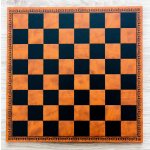 Kožená šachovnice hnědo-černá – Zboží Dáma