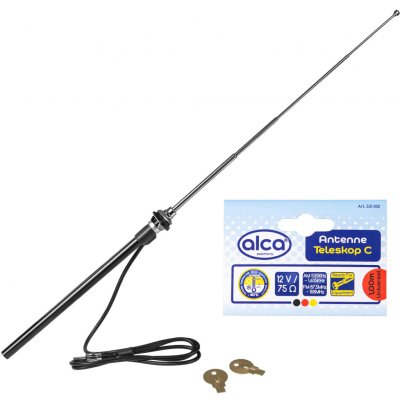 Alca/Heyner (Germany) Anténa do blatníku 12V chrom, 531000 – Zboží Živě