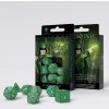 Příslušenství ke společenským hrám Sada 7 kostek Elvish dice set zelená/bílá