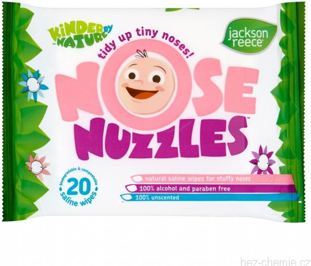 Jackson Reece Nose Nuzzles bio vlhčené kapesníky na rýmu 20 ks |  Srovnanicen.cz