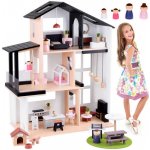 JOKO Dřevěná vila pro panenky Loft s vybavením a panenkami – Zbozi.Blesk.cz