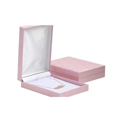 Šperky4U koženková krabička na náhrdelník růžová KR0480 – Zboží Mobilmania