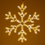XmasKING Flash LED motiv vločka 70cm, 230V venkovní, teplá bílá + bílá flash – Hledejceny.cz