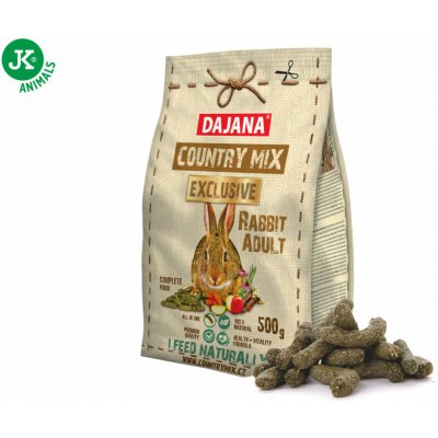 Dajana Country Mix Rabbit 0,5 kg – Zboží Mobilmania