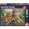 Puzzle Schmidt Tygři a štěňata 1000 dílků